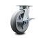 Service Caster 8 Inch Kingpinless Thermoplastic Rubber Wheel Swivel Caster with Brake SCC SCC-KP30S820-TPRRF-SLB - alternate 1